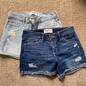 Bundle of Two Abercrombie Kids Jean Shorts